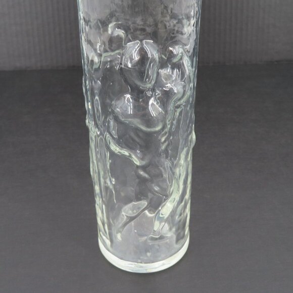 Vintage Libbey Posing Muscle Man Men Clear Cocktail Drinking Glass Sexy Vase - Picture 2 of 10